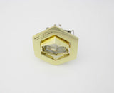 KIT-82 halogen downlight kit – 3×GU10 50 W, hexagonal, brass