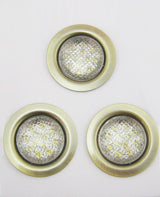 LED-06D recessed LED kit – 3×1 W, 12 pcs, warm white, antique bronze