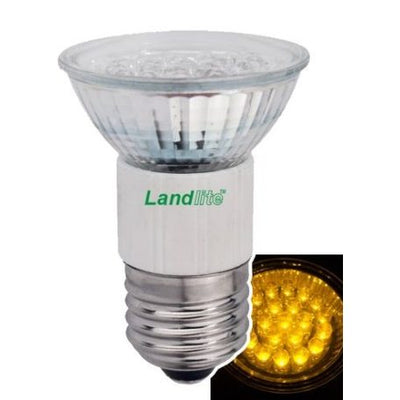 LANDLITE LED coloured bulb E27, 1.5 W, 45 lm, yellow