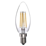 LANDLITE LED filament bulb E14, C35, 4 W, 400 lm, 2700 K warm white