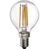 LANDLITE LED filament bulb E14, G45, 4 W, 400 lm, 2700 K warm white