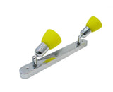 CLE-120A spotlight – 2×G9, 60 W, chrome, yellow shade