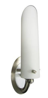 WL-01A wall light – 1×E14, 60 W, opal glass, matt nickel
