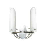 WL-02A wall light – 2×E14 60W, opal glass, matt nickel
