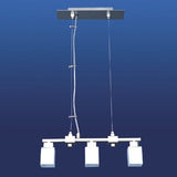 CL-013-3 pendant light – 3×G9, 40 W, matt nickel, opal glass