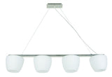 MW-5362/4P-S pendant light – matt chrome, downward-facing