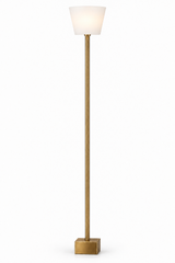 QUBELLE F1L floor lamp – 1×G9 40 W, antique bronze