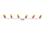 Hot Fire-A6 spotlight – 6×40 W, 230V, G9, chrome + matt chrome