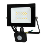 ANCO LED floodlight with motion sensor – 30 W, 2550 lm, 4000 K, IP44, black