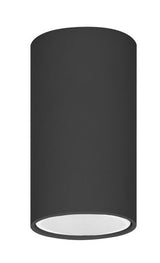 ANCO GU10 surface-mounted ceiling light, round, aluminium, IP20, black