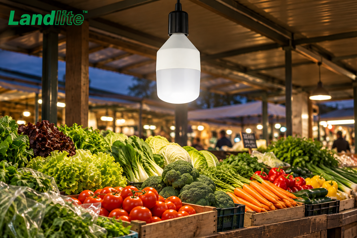 LANDLITE LED E27 55W T140 5300lm 4000K – Hallenbeleuchtung