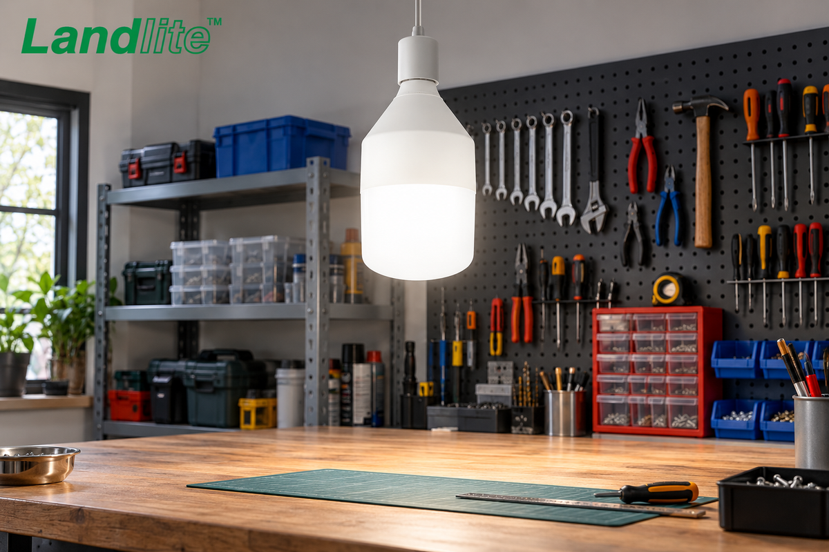 LANDLITE LED E27 55W T140 5300lm 4000K – Hallenbeleuchtung