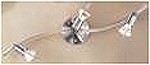 CLG-330C chrome 3x50W GU10 230V Halogen spot lights