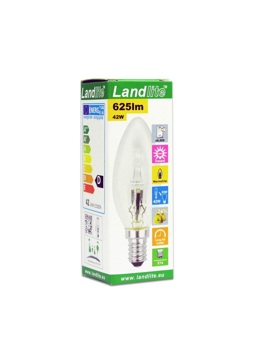 HSL-C35-42W halogen energy-saving candle lamp – E14, 42 W