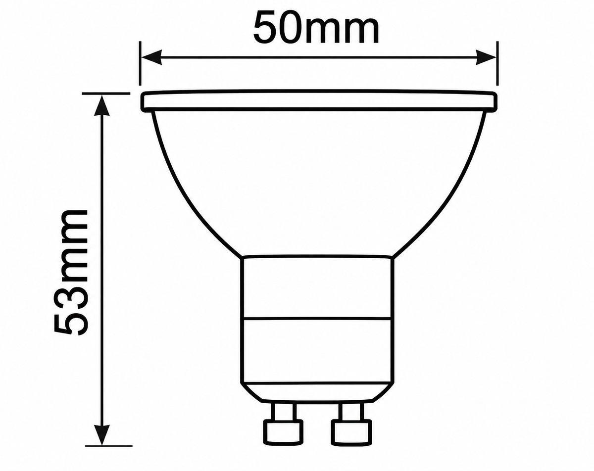 LANDLITE LED-GU10-5W/COB LED spot izzó – GU10, 5 W, 300 lm, 2700 K