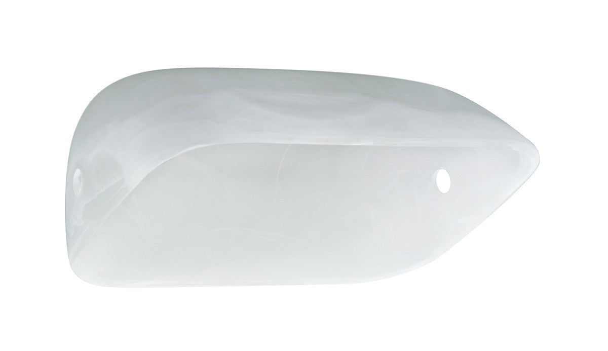 LANDLITE üvegbura TL609 bankárlámpához – matt fehér (szatinált)