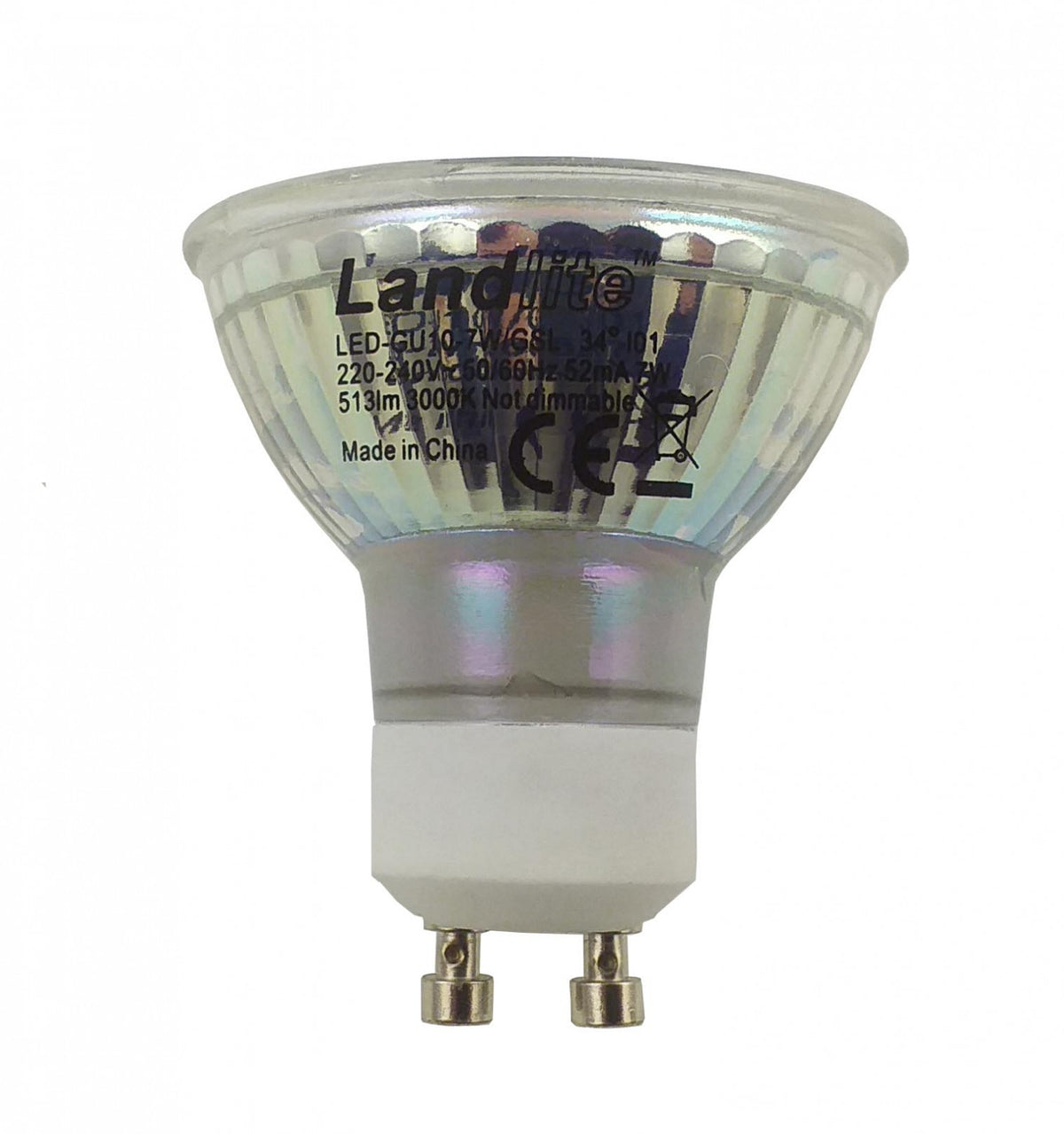 LANDLITE LED-GU10-7W/GSL LED spot izzó – GU10, 7 W, 513 lm, 3000 K