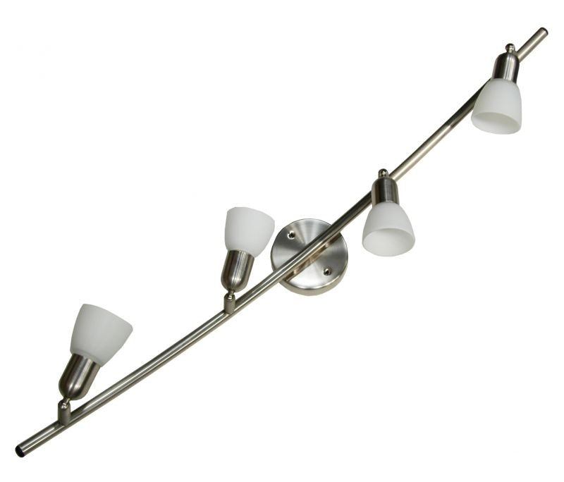CLE-340A króm, fehér bura, 4xG9 60W spotlámpa
