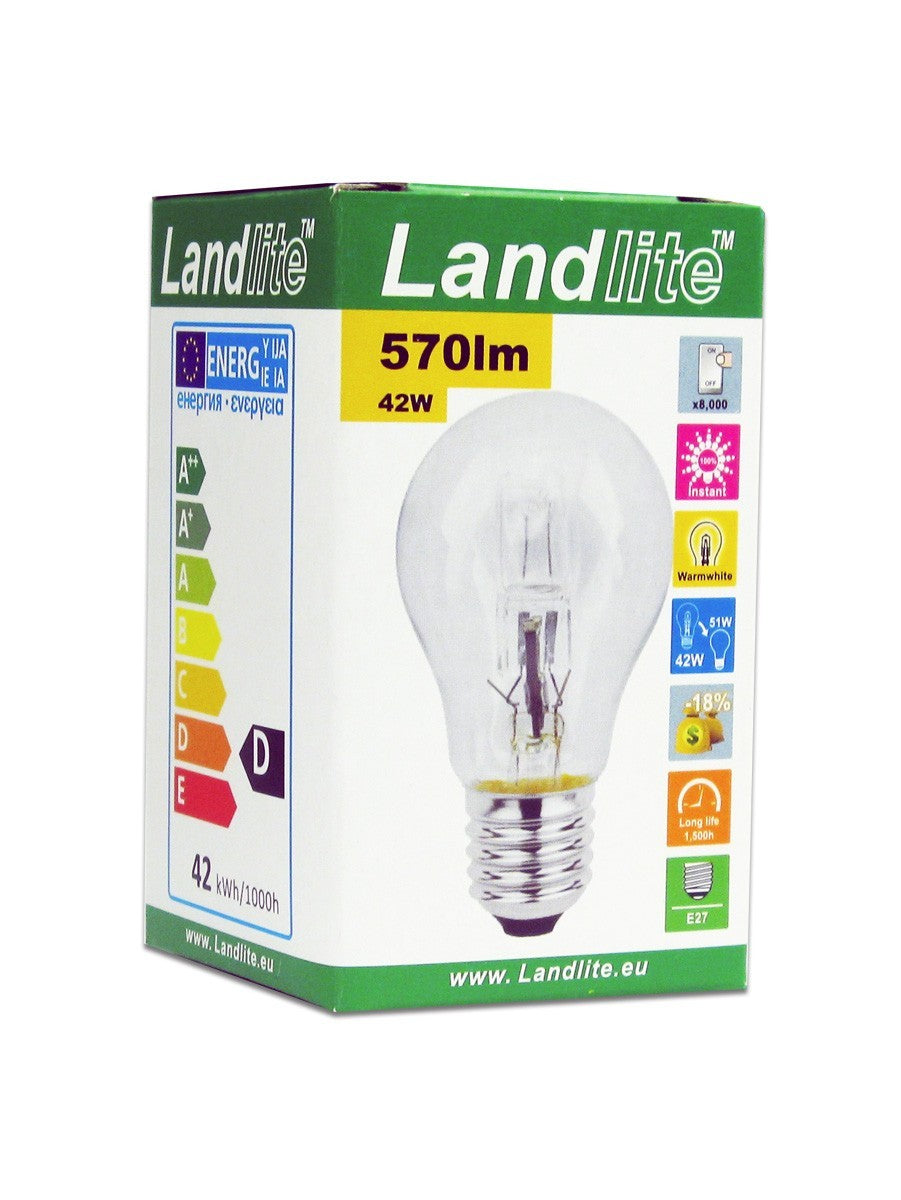 HSL-A55-42W Halogen-Energiesparlampe – E27, 42 W