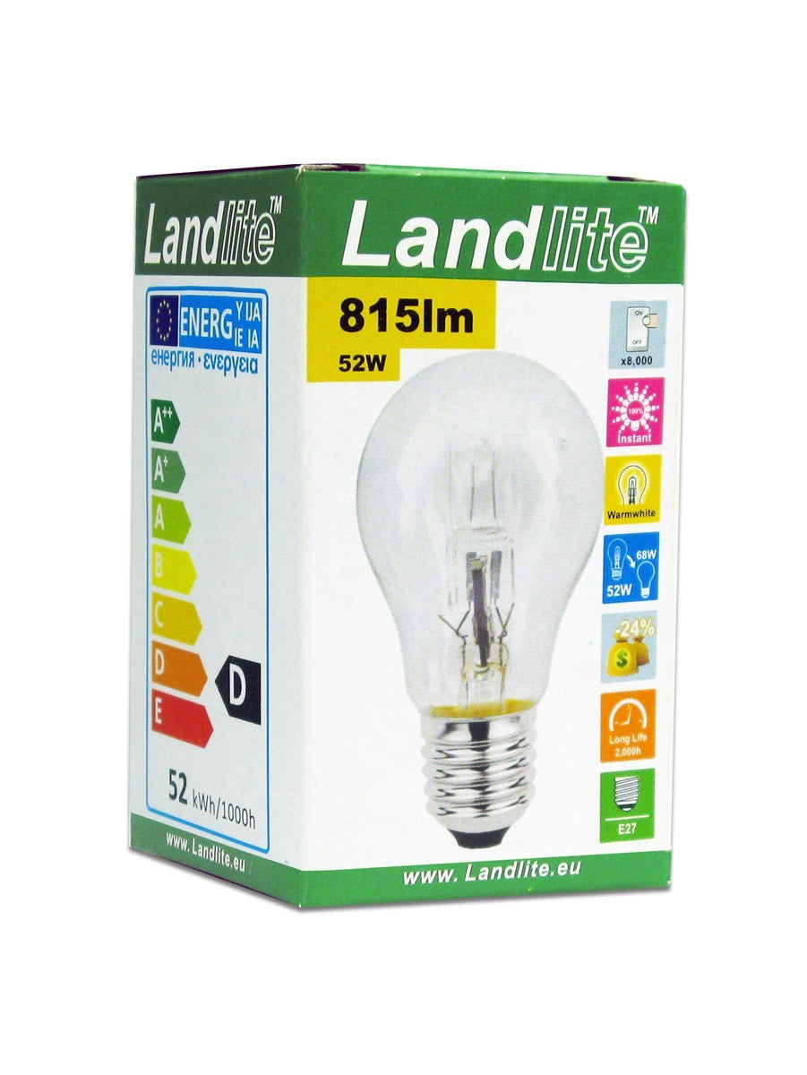 HSL-A55-52W Halogen-Energiesparlampe – E27, 52 W