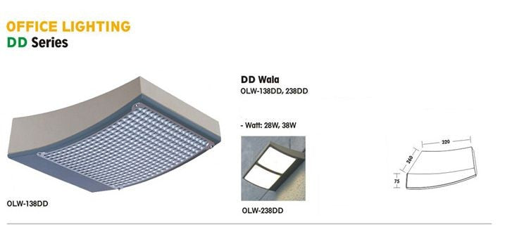 DD WALA 1X38W (OLW-138DD), Office Lamp