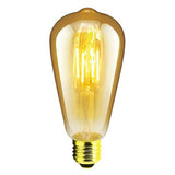 LANDLITE LED filament bulb E27, ST64, 7.3 W, 710 lm, 1700 K extra warm white, vintage