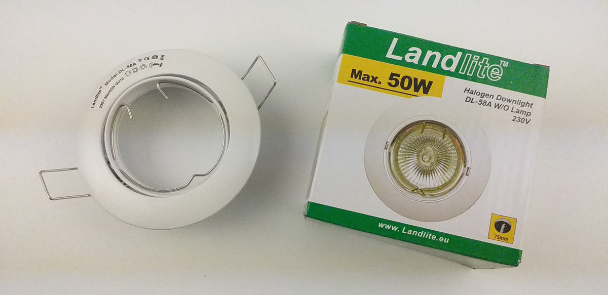 DL-58A 230V white (WH), Halogen Downlights