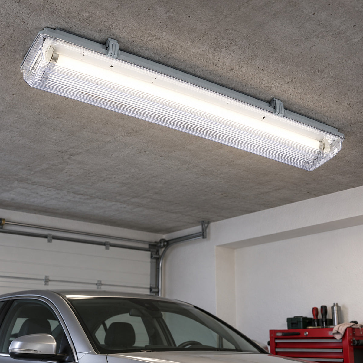CLF/2-35W waterproof light fitting – 2×35 W T5, with electronic ballast, without lamp, IP65