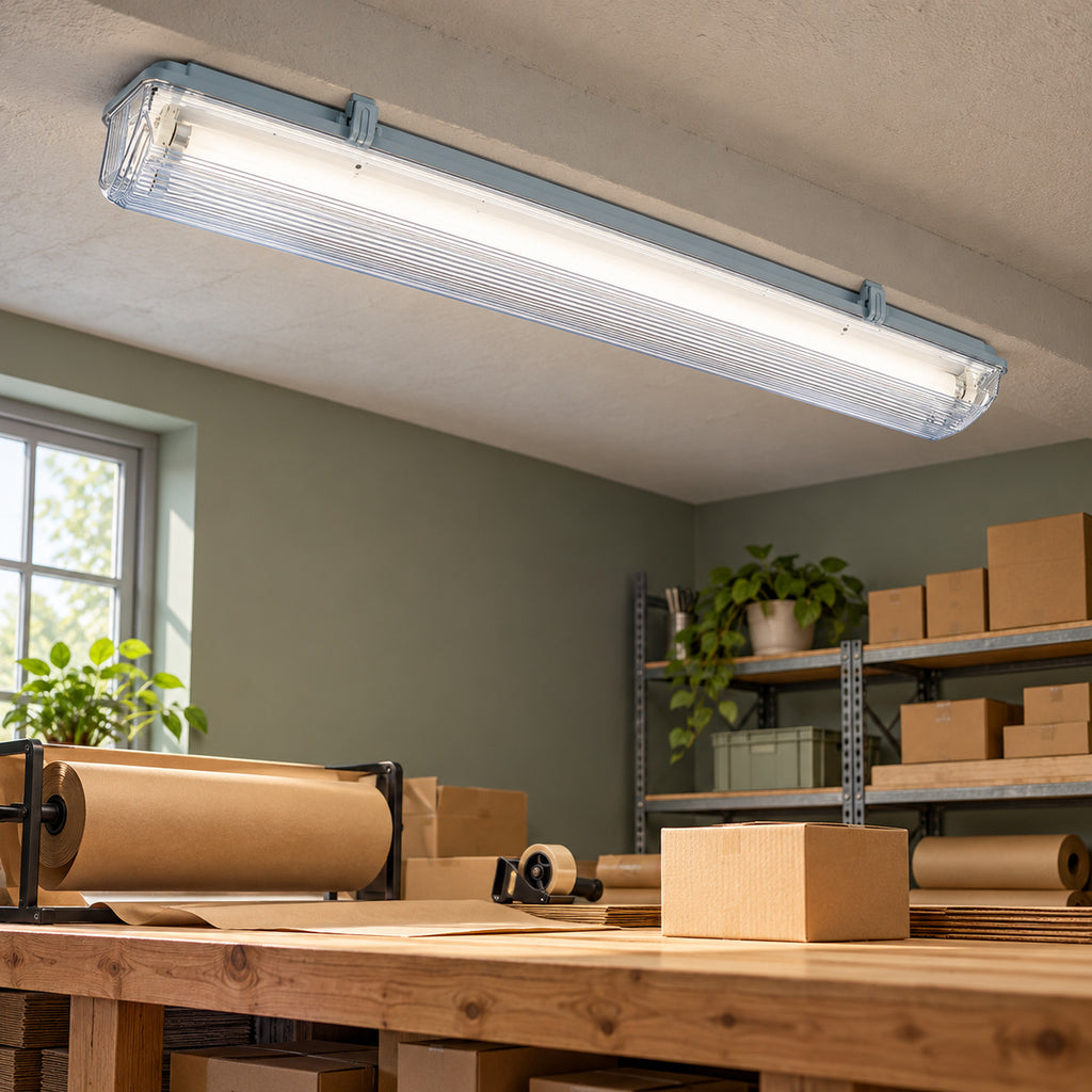 CLF/2-28W waterproof light fitting – 2×28 W, T5, IP65, with electronic ballast, without lamp