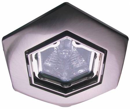 KIT-82-3X50W GU10 hexagonal matt chrome, Halogen Kit