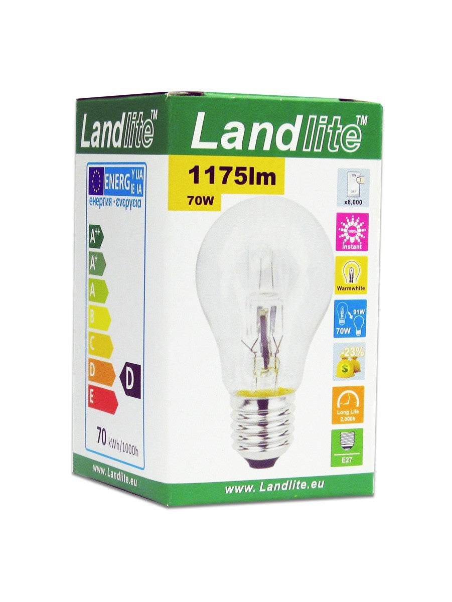 HSL-A55-70W Halogen-Energiesparlampe – E27, 70 W