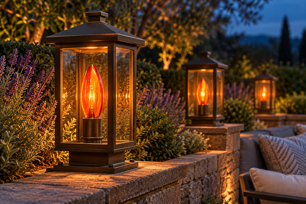 LANDLITE colour decorative bulb SAN FRANCISCA, E14, 25 W, candle, orange-red