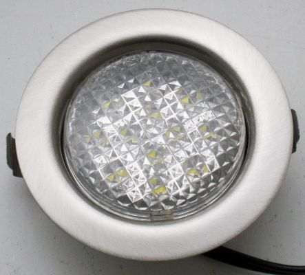 LED-06D-KIT3X1W-12pcs warmwhite LED bulb, mat chrome, LED Ceiling Lamp Kits