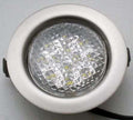 LED-06D-KIT3X1W-12pcs warmwhite LED bulb, chrome, LED Ceiling Lamp Kits