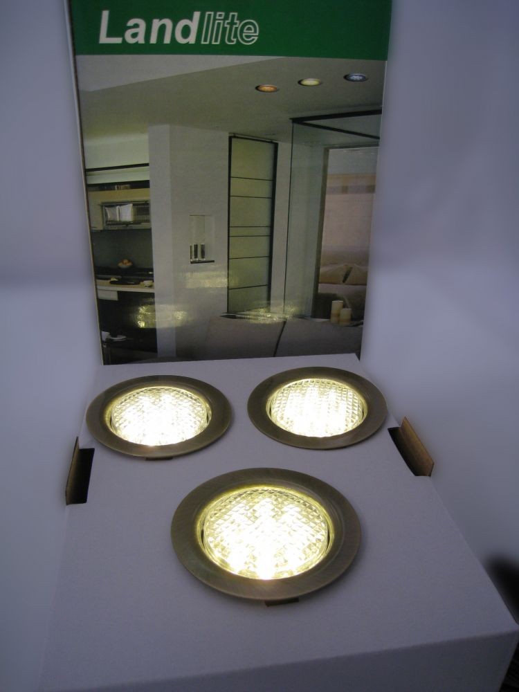 LED-06D-KIT3X1W-12pcs warmwhite LED bulb, antique bronze, LED Ceiling Lamp Kits