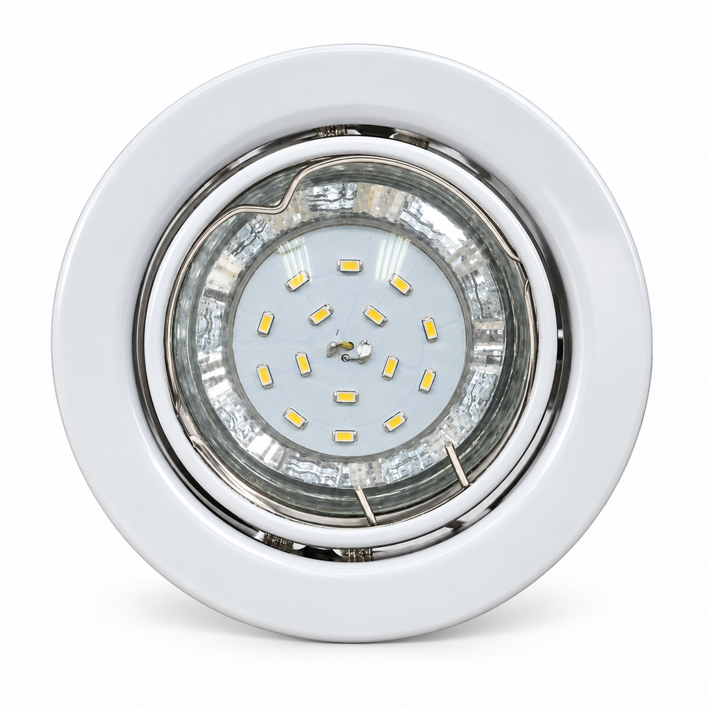 KIT-60A recessed spotlight set of 3 – 3×1.5 W GU10 LED, warm white, white