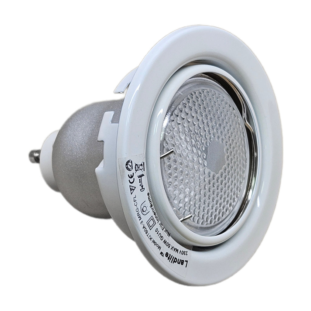 KIT-60A-3X7W CFL-GU10 2700K white, DownLight Kits