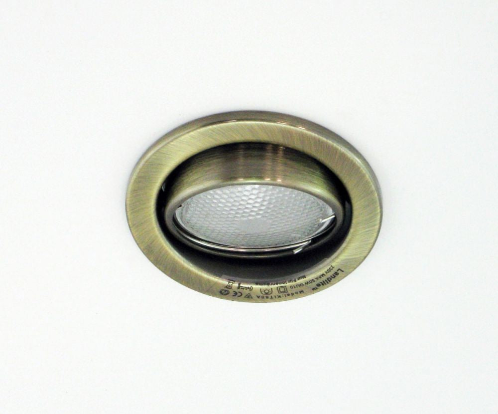 KIT-60-3X7W CFL-GU10 2700K antique bronze, DownLight Kits