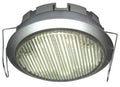 DL-GX53 230V 9W, recessed, with lamp and connection box, silver ABS, Downlight