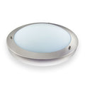 VISOLA CL077, 2XE27 60W, mat chrome, D40cm, IP44, bathroom lamp