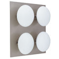TRIVENI WL320-4R, 4x40W G9, IP44, mat chrome, opal glass, 31X31cm, ceiling lamp