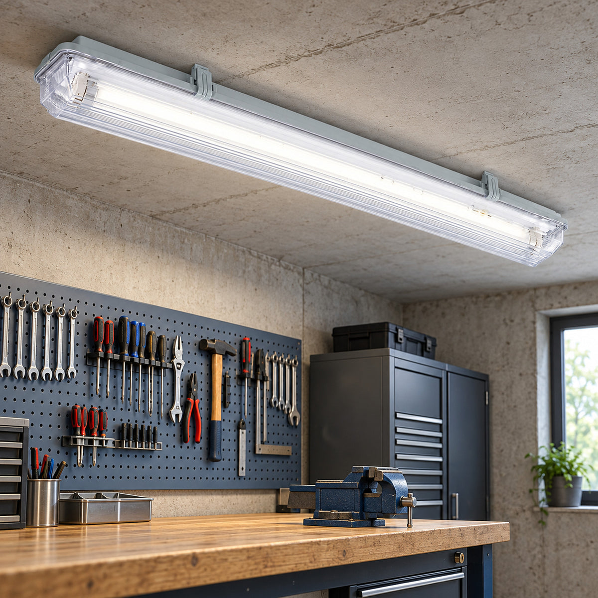 CLF/S 1-36 waterproof light – 1×36 W, T8, IP65