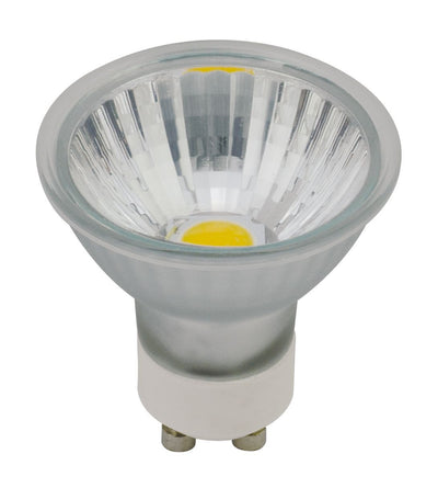 LANDLITE LED spot bulb GU10, 4 W, 250 lm, 2800 K warm white, glass – LED-GU10-4W/COB