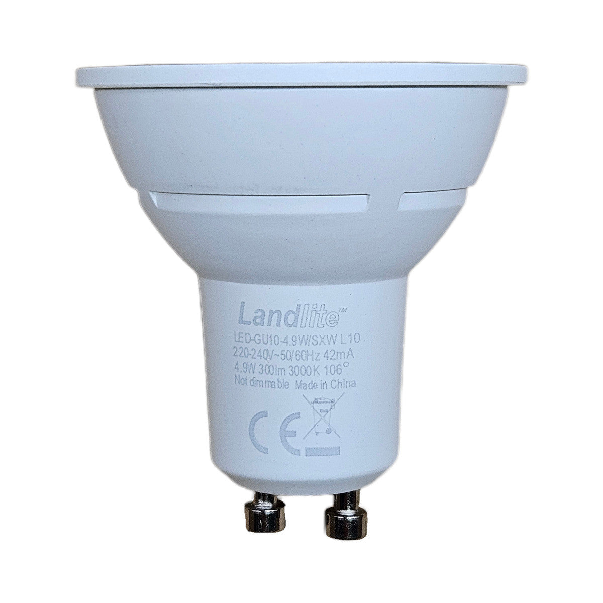 LANDLITE LED spot izzó – GU10, 4,9 W, 300 lm, 3000 K