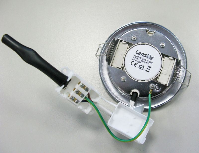 DL-09-GX53 230V chrome, recessed downlight