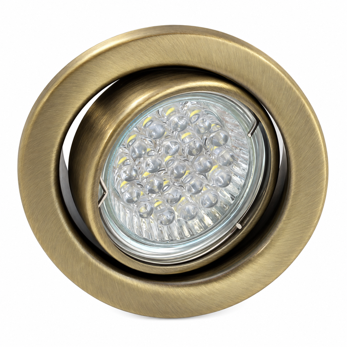 KIT-60A Einbaustrahler-Set, 3 Stück – 3×1,5 W GU10 LED, warmweiß, Antikbronze