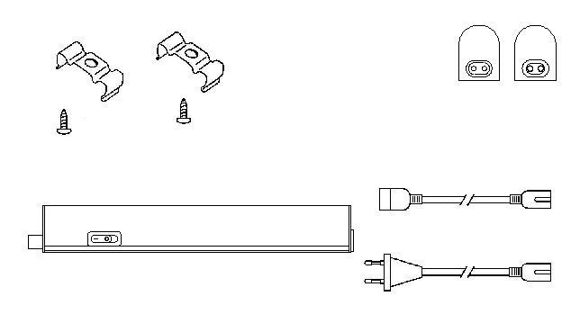 LED-BLN-313mm-4W LED-Möbelleuchte – 4 W, 4000 K, 313 mm