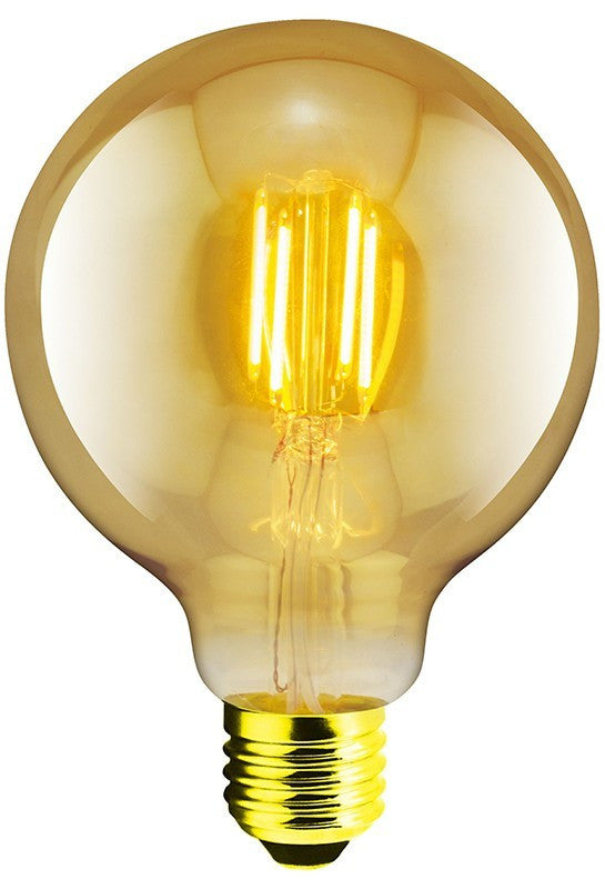 LANDLITE RUB-G95-4W/FLT dekor LED izzó – E27, 4 W, 300 lm, 1700 K
