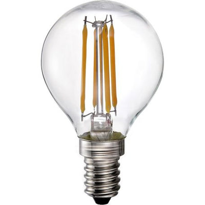 LANDLITE LED filament bulb E14, G45, 4 W, 400 lm, 2700 K warm white