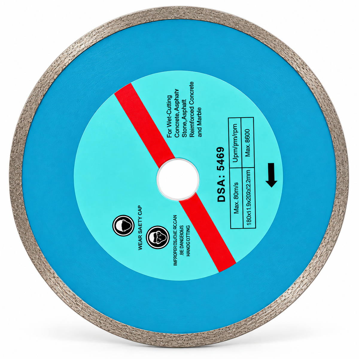 Diamond Cutting Disc Ø180 mm for Wet Cutting – DSA 5469 | 57364